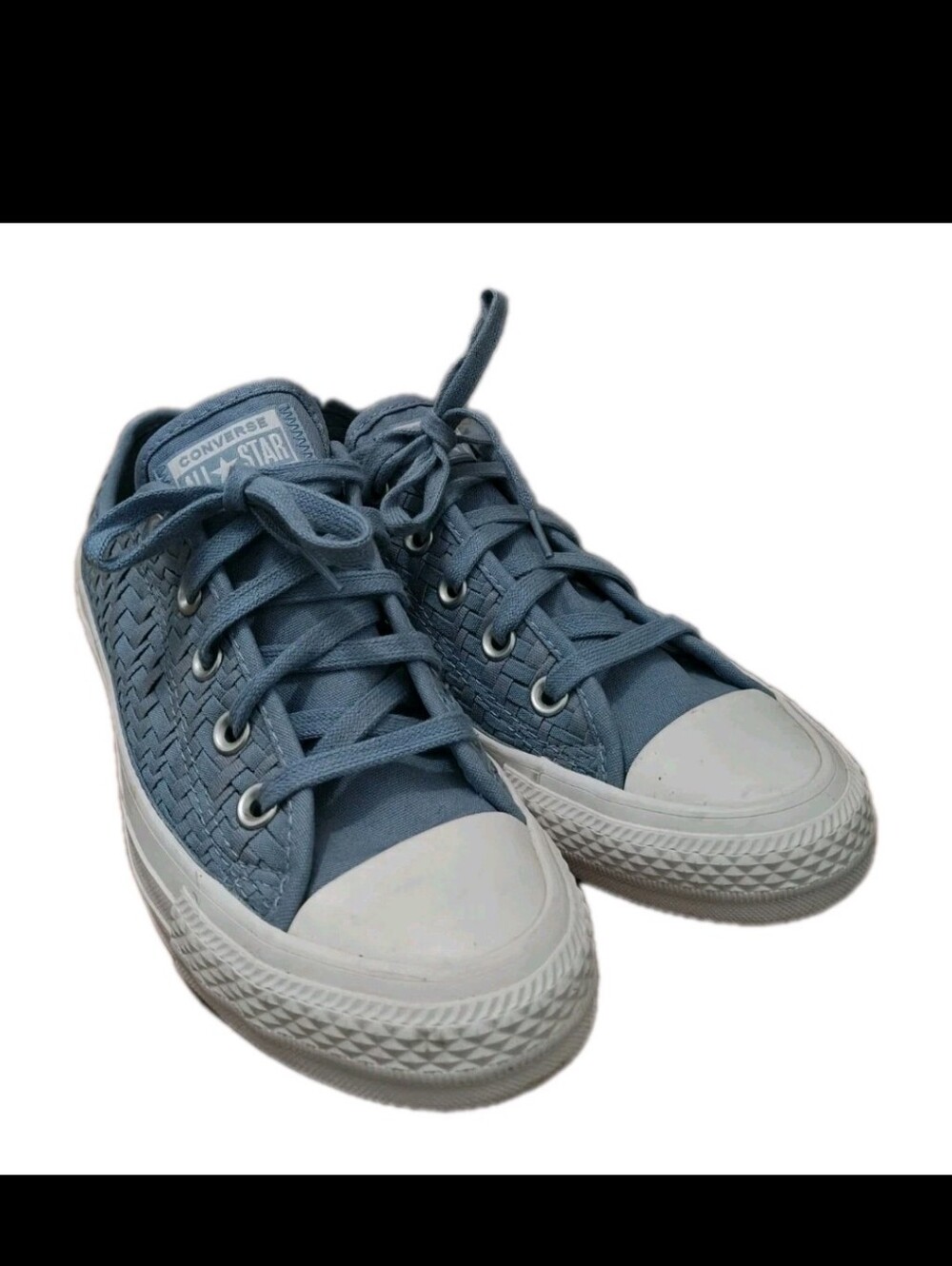 Converse All Star Low Blue Sneakers Women Woven Size 6